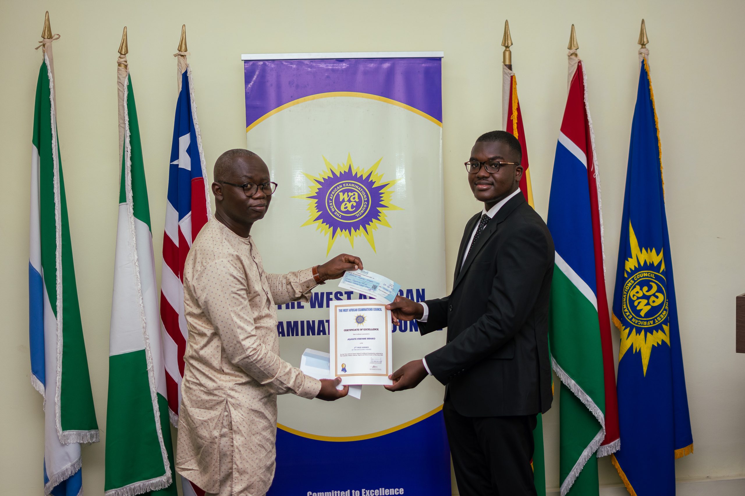 ghanaian candidate tops wassce