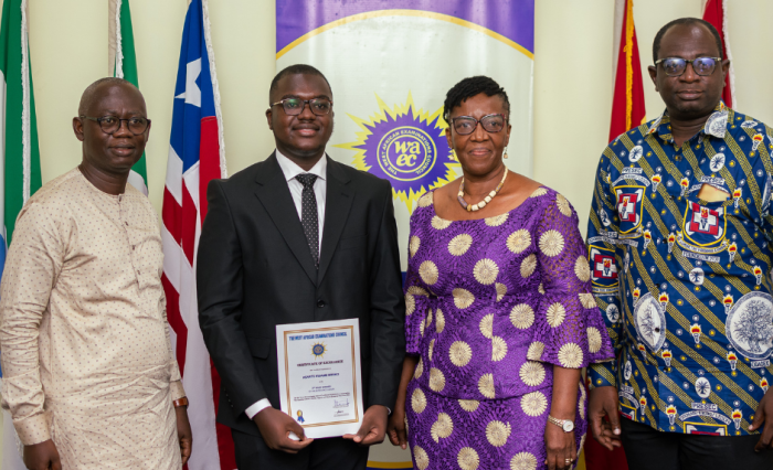 ghanaian candidate tops wassce
